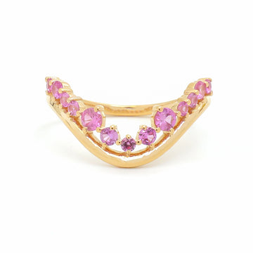 JPRG-3812/9489 Pink Sapphire Ring | 14K