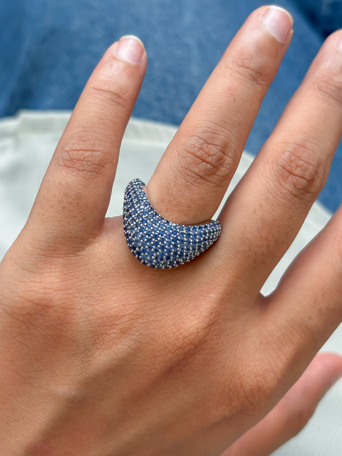 JPRG-3818/9495 Blue Sapphire Ring | 18K