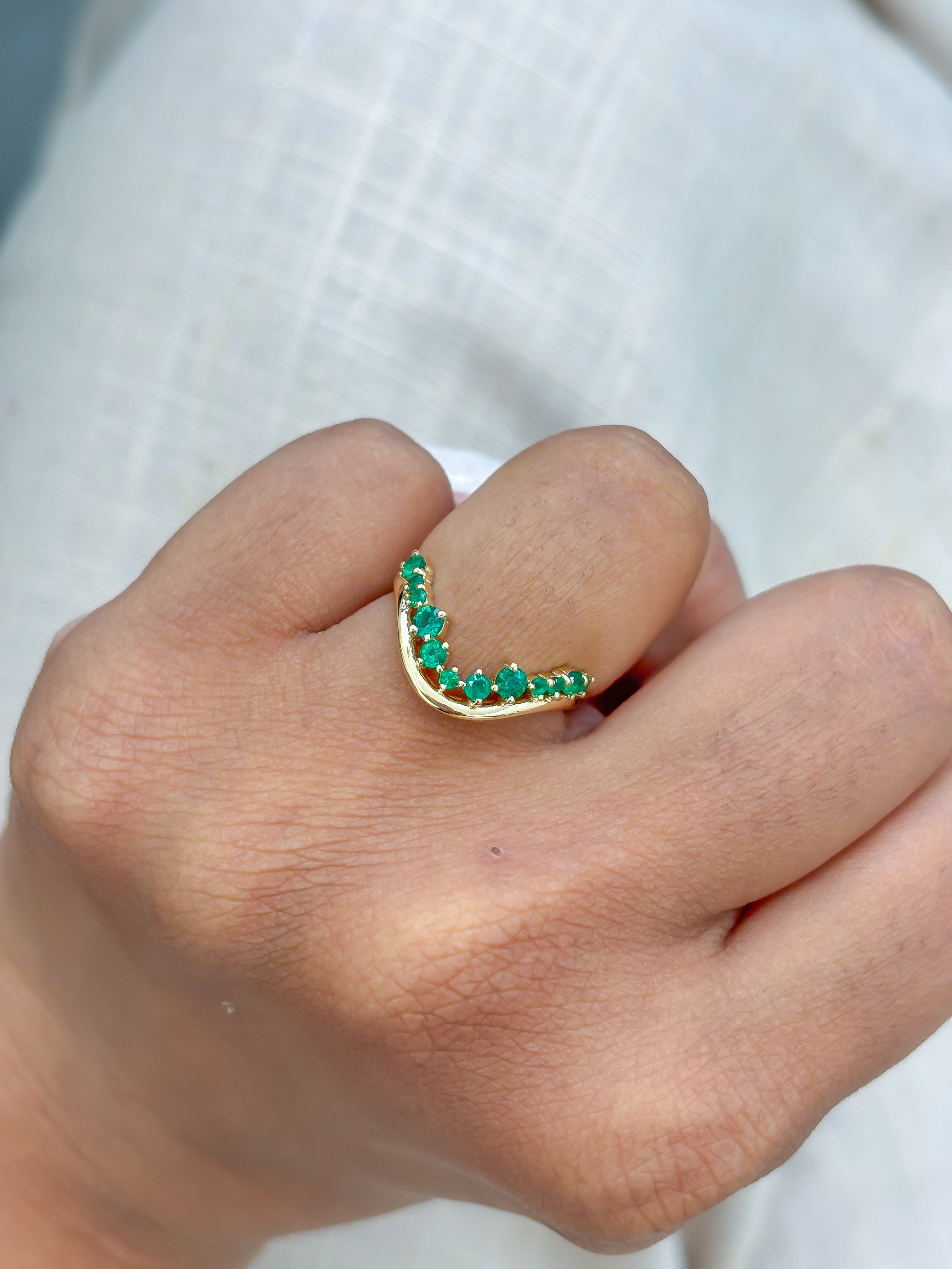 JPRG-3824/9505 Emerald Ring | 18K