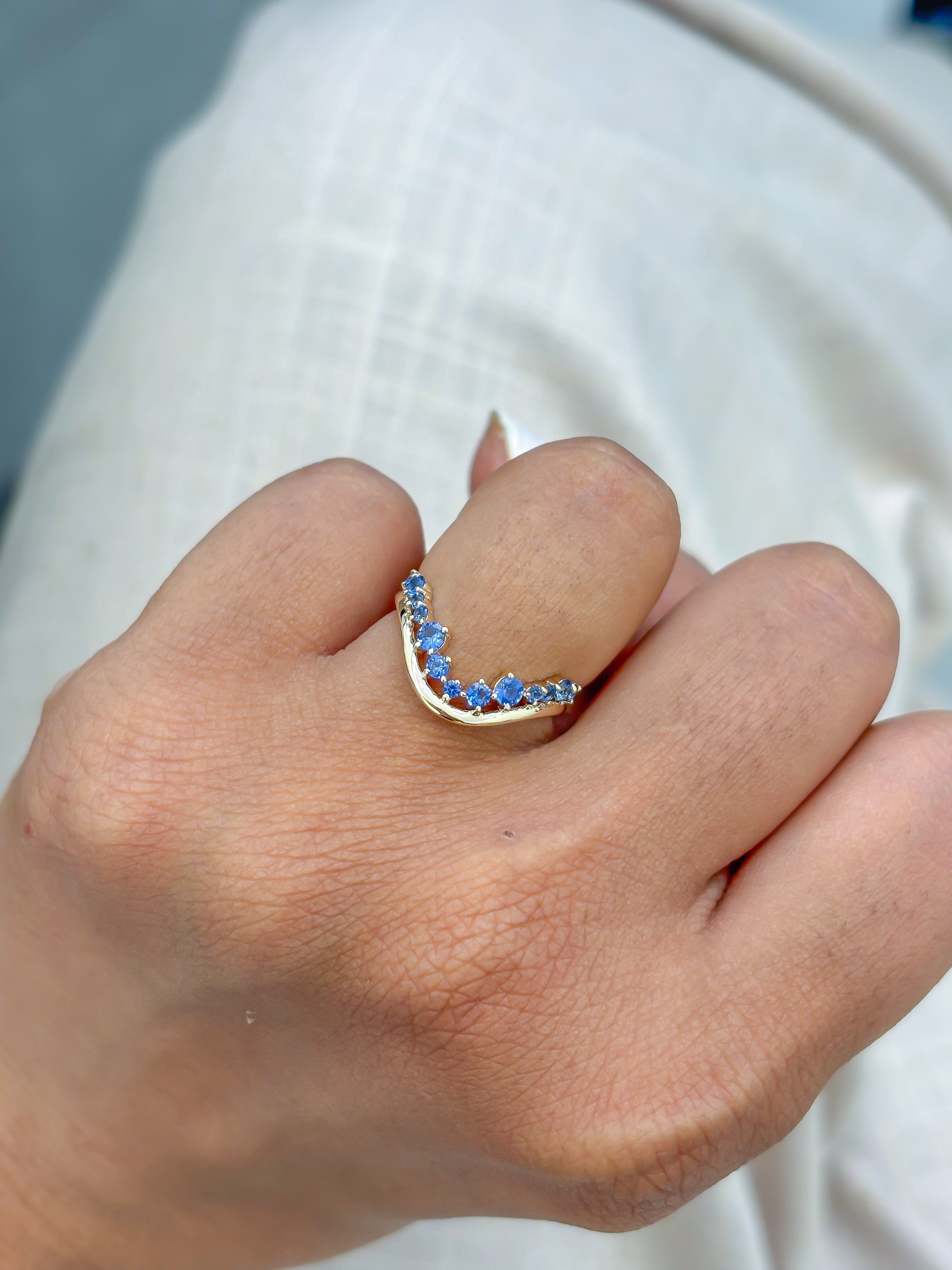JPRG-3828/9512 Blue Sapphire Ring | 18K