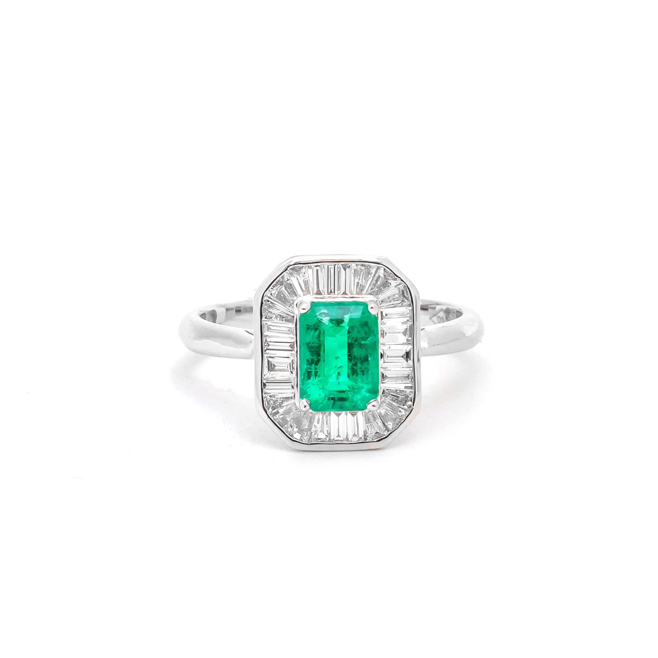 JPRG-3831/9516 Emerald Diamond Ring | 18K