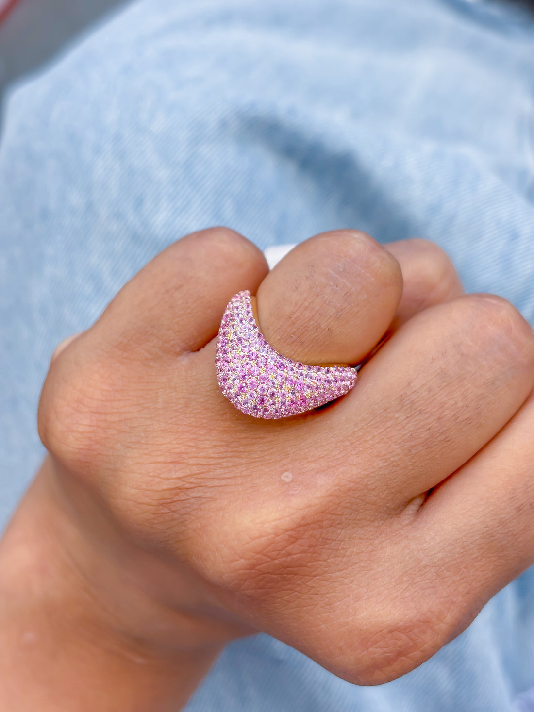 JPRG-3839/9585 Pink Sapphire Ring | 18K