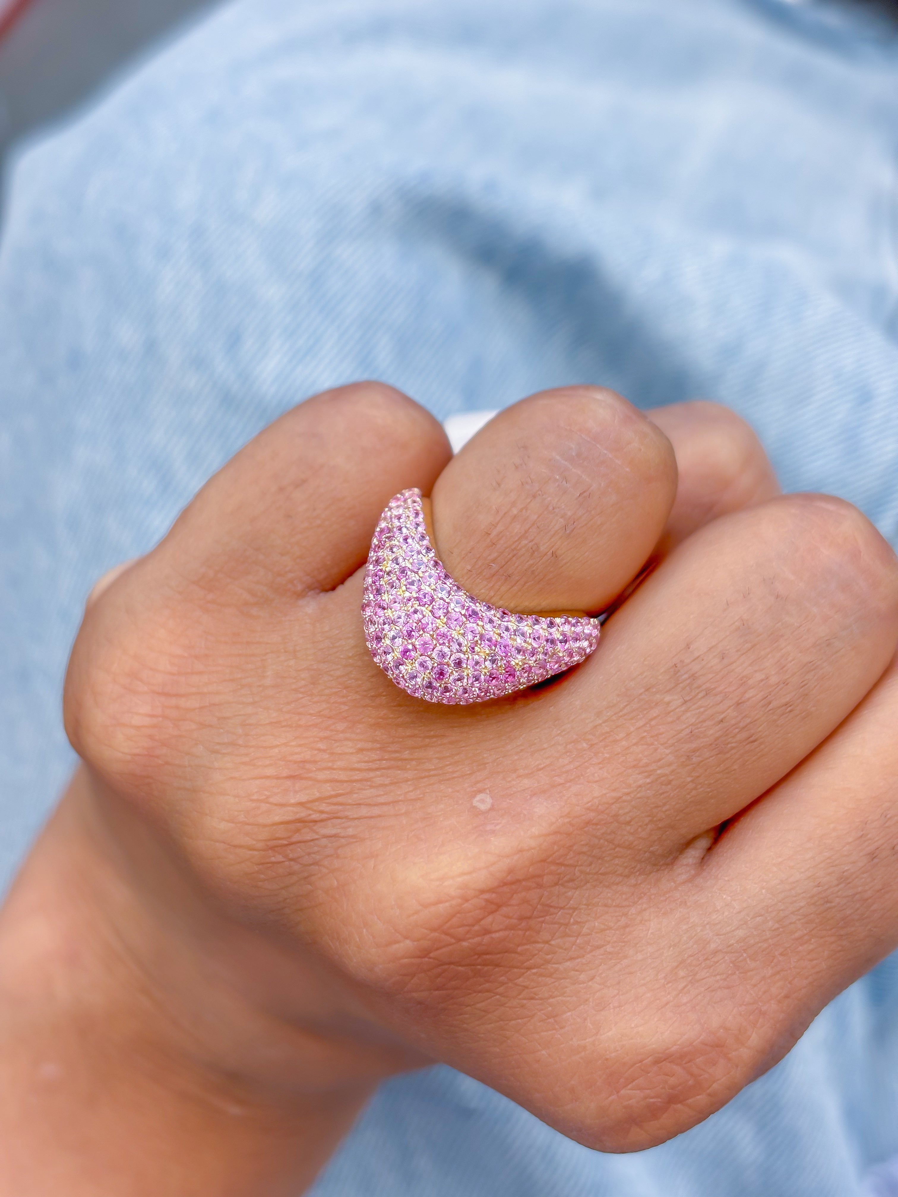 JPRG-3839/9585 Pink Sapphire Ring | 18K