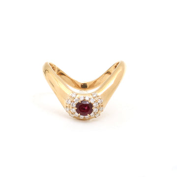 JPRG-3865/9589 Ruby Diamond Ring | 18K