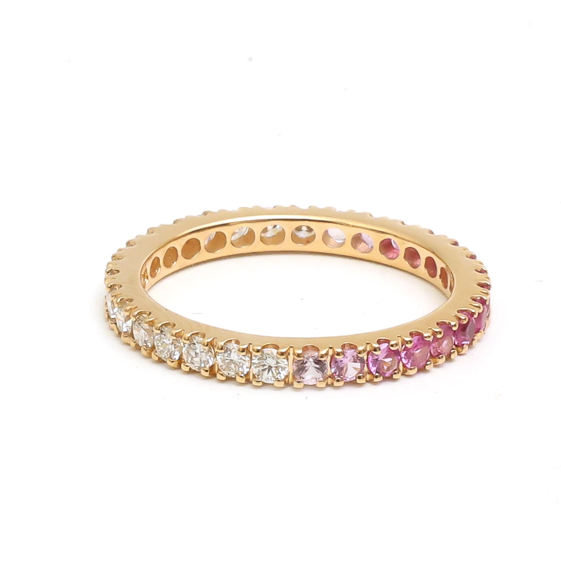 JPRG-3873/9597 Pink Sapphire Diamond Ring | 18K