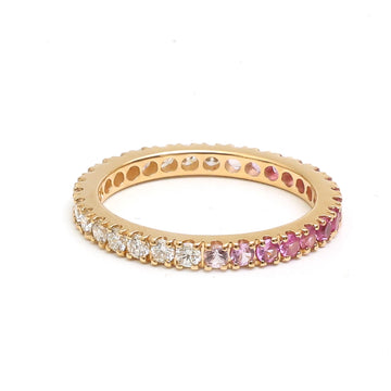 JPRG-3875/9599 Pink Sapphire Diamond Ring | 18K
