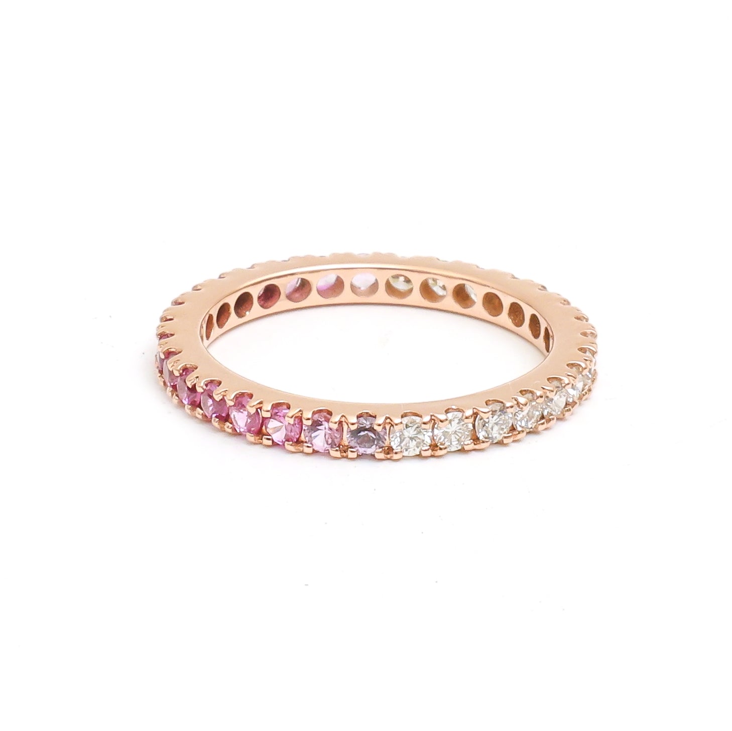 JPRG-3876/9600 Pink Sapphire Diamond Ring | 18K