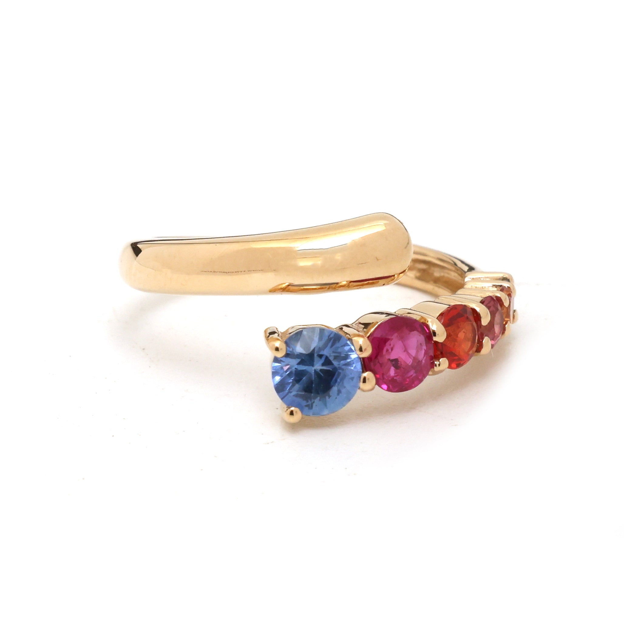 JPRG-3884/9615 Rainbow Sapphire Ring | 18K
