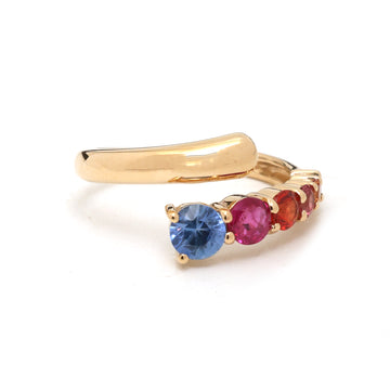 JPRG-3884/9615 Rainbow Sapphire Ring | 18K