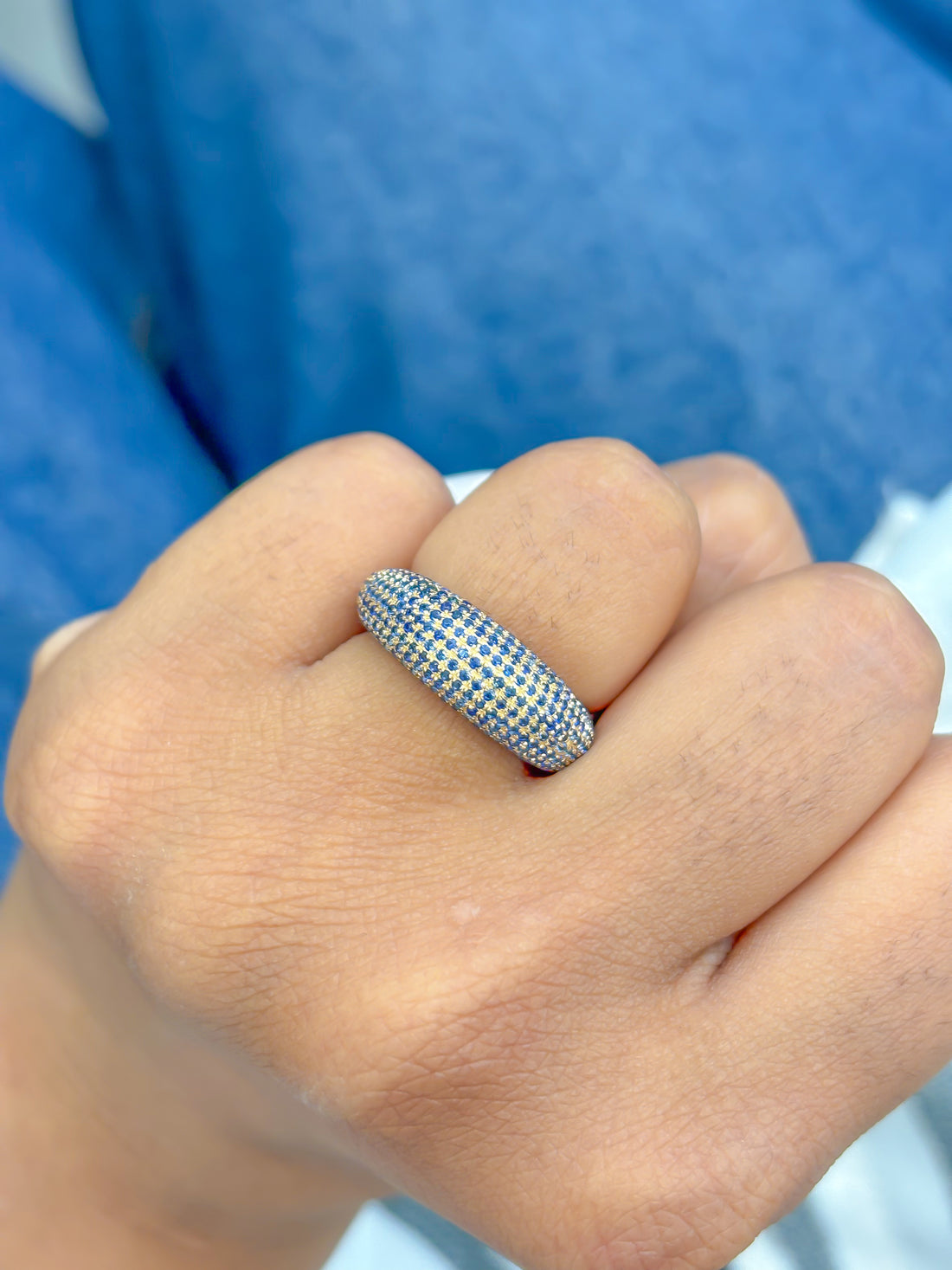 JPRG-3892/9637 Blue Sapphire Ring | 18K