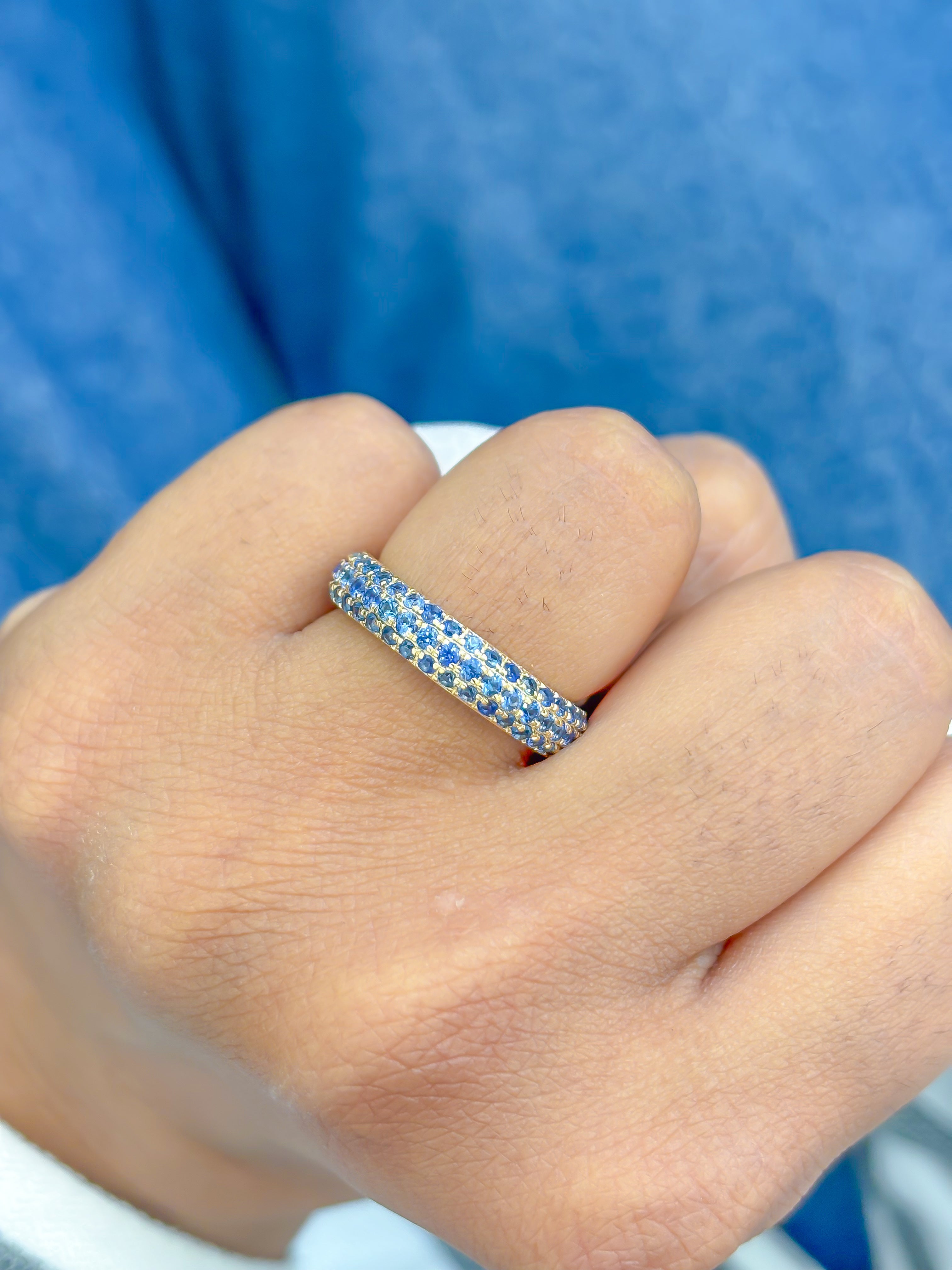 JPRG-3893/9638 Blue Sapphire Ring | 18K