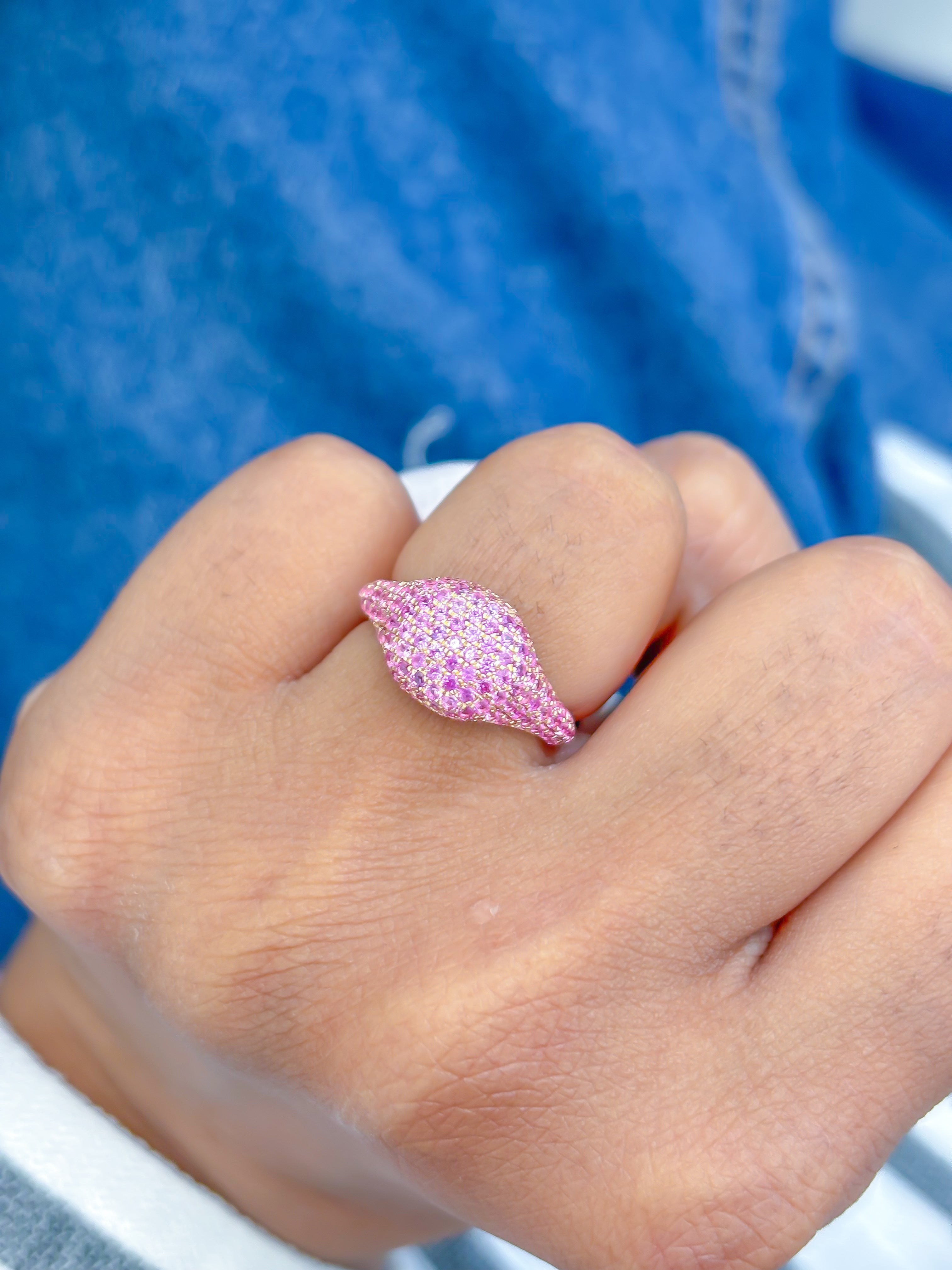 JPRG-3900/9645 Pink Sapphire Ring | 18K