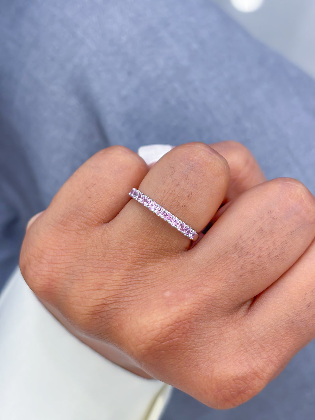 JPRG-3906/9666 Pink Sapphire Ring | 18K