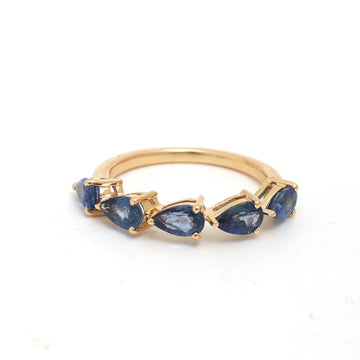 JPRG-3916/9677 Blue Sapphire Ring | 18K