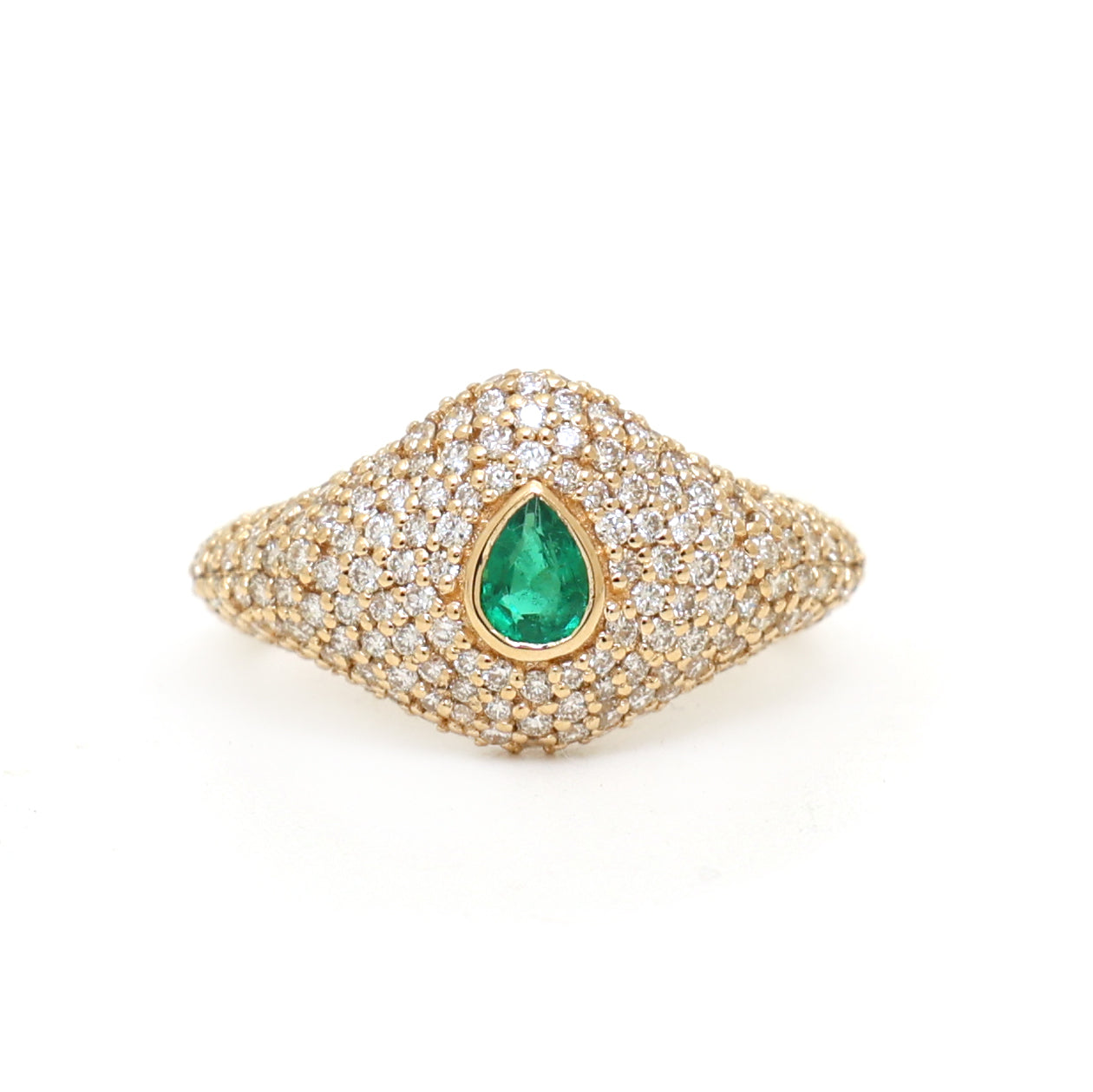 JPRG-3927/9687 Emerald Diamond Ring | 18K