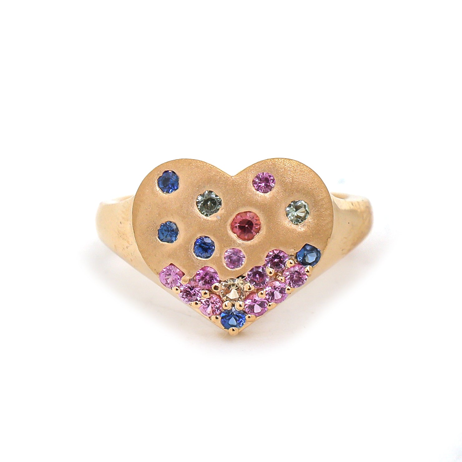 JPRG-3938/9713 Rainbow Sapphire Ring | 18K