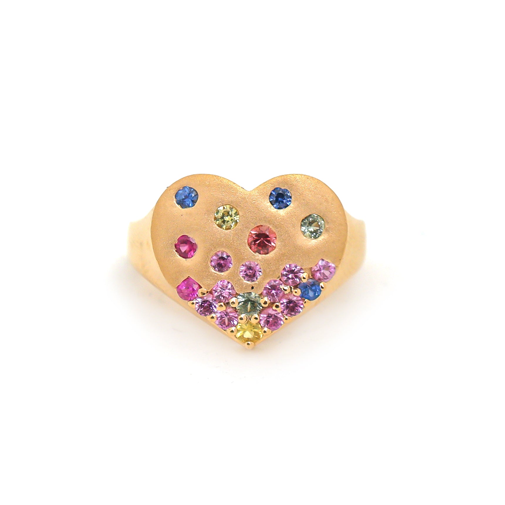 JPRG-3939/9712 Rainbow Sapphire Ring | 18K