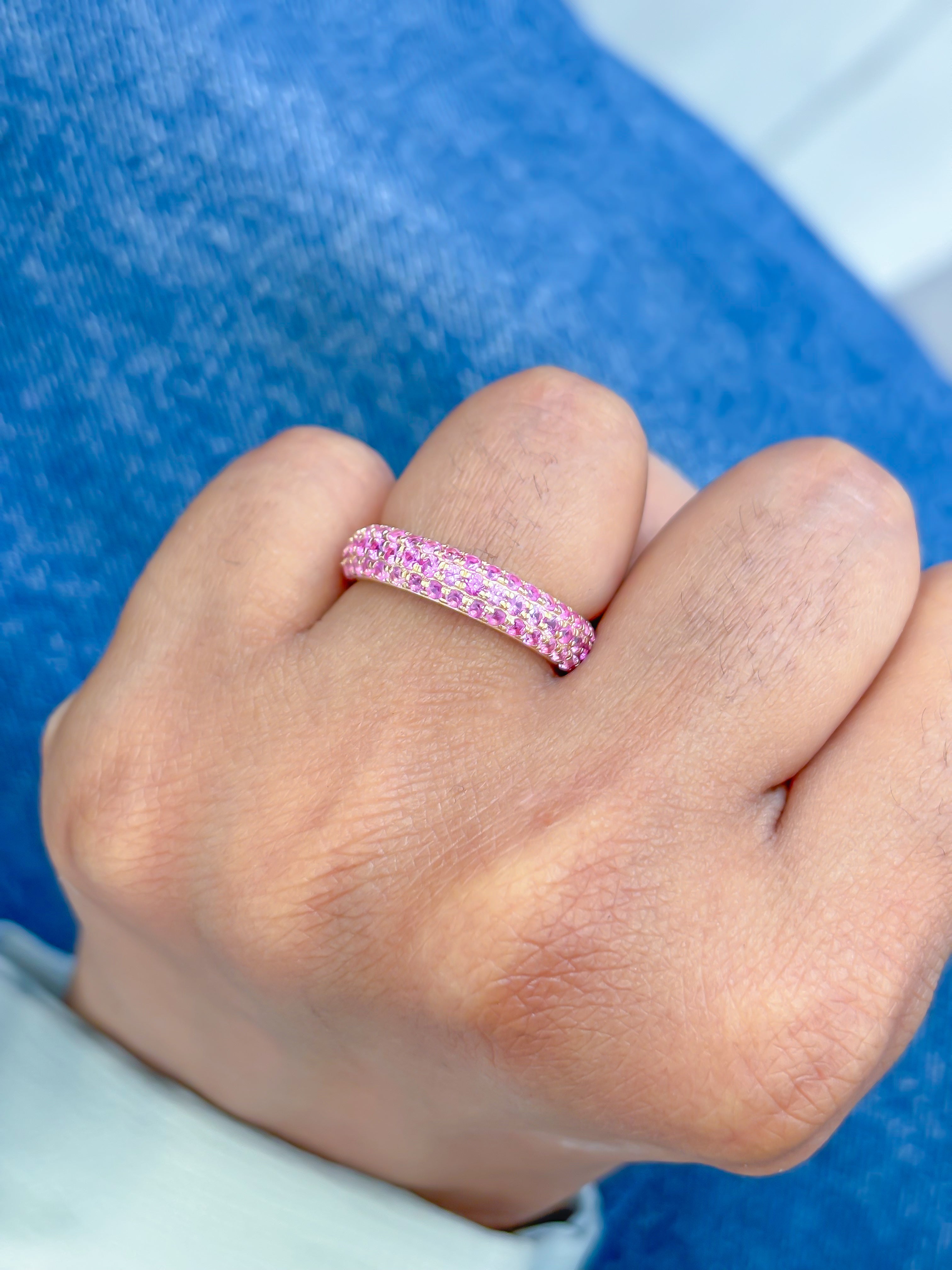JPRG-3941/9729 Pink Sapphire Ring | 18K