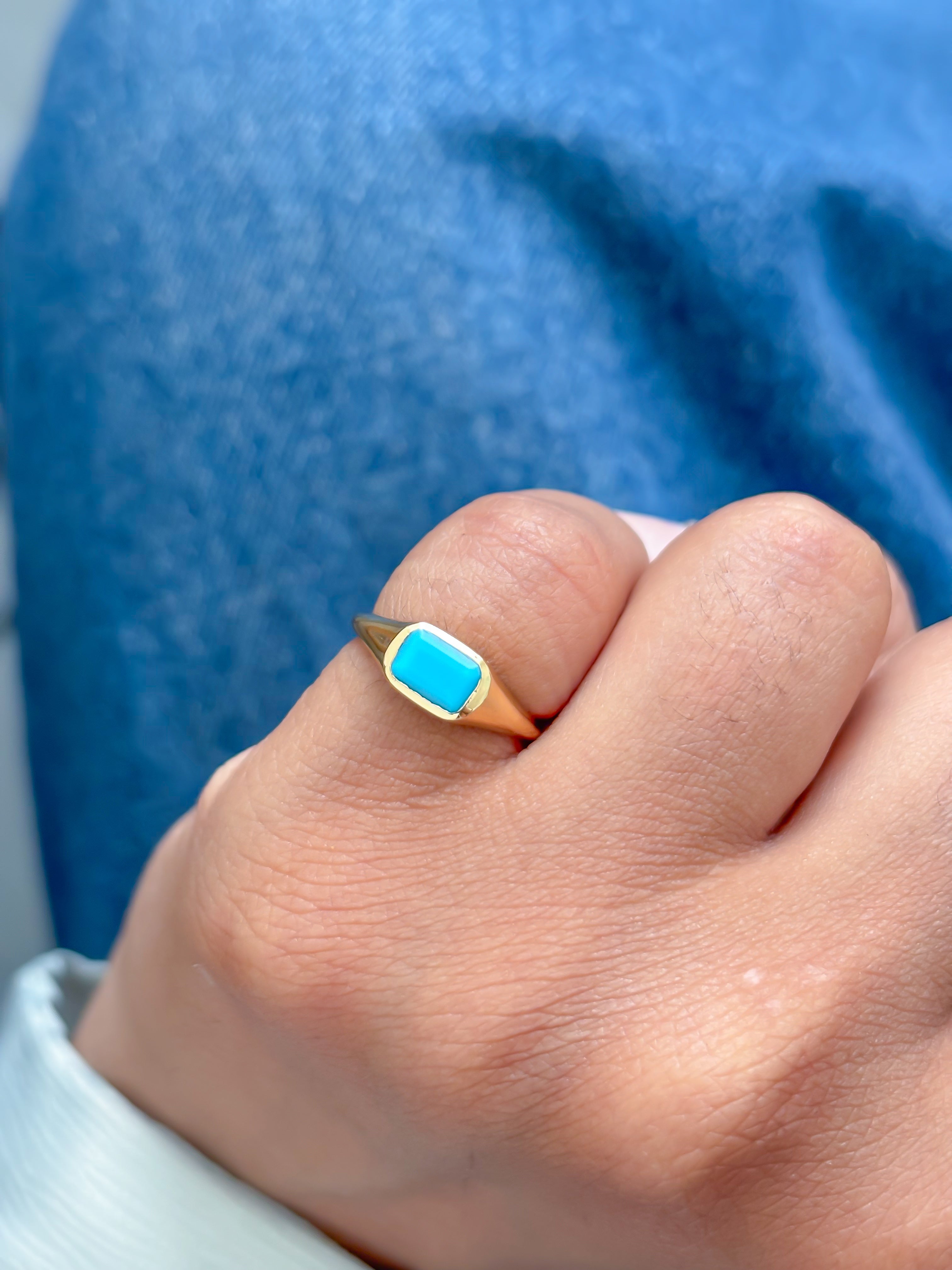 JPRG-3942/9726 Turquoise Ring | 18K