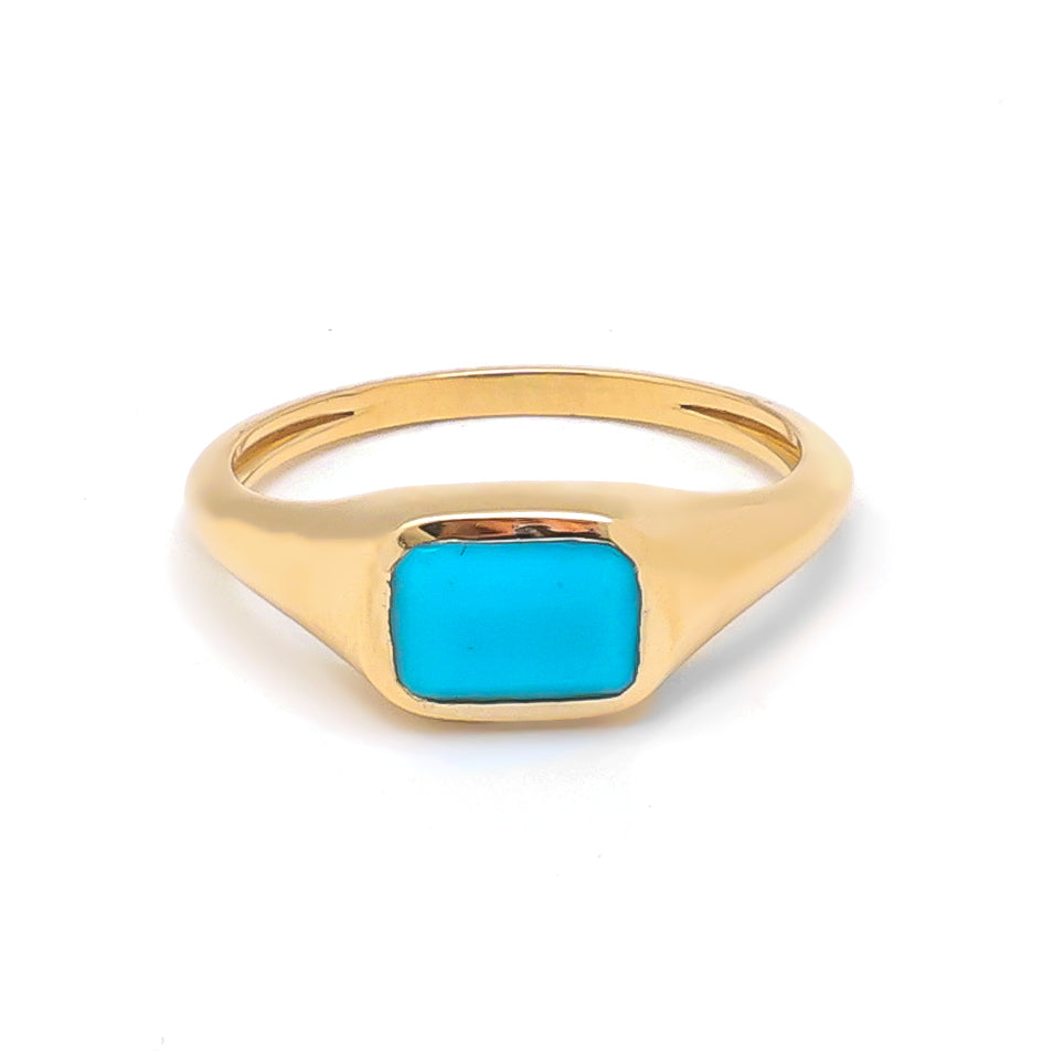 JPRG-3942/9726 Turquoise Ring | 18K