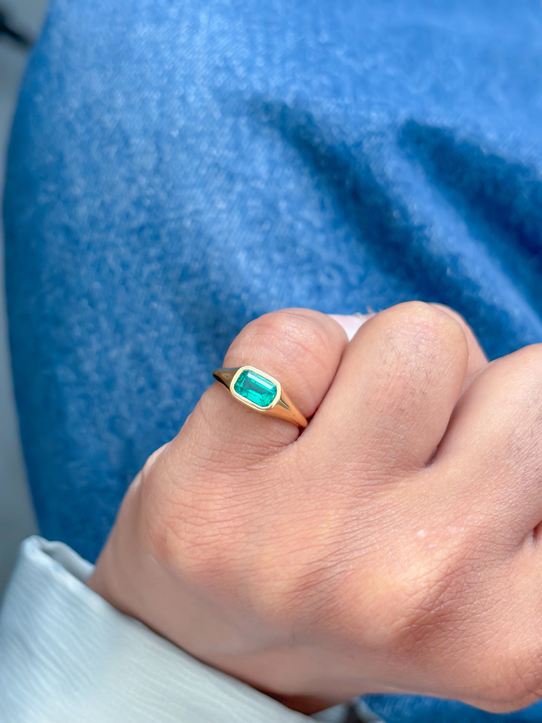 JPRG-3943/9730 Emerald Ring | 18K