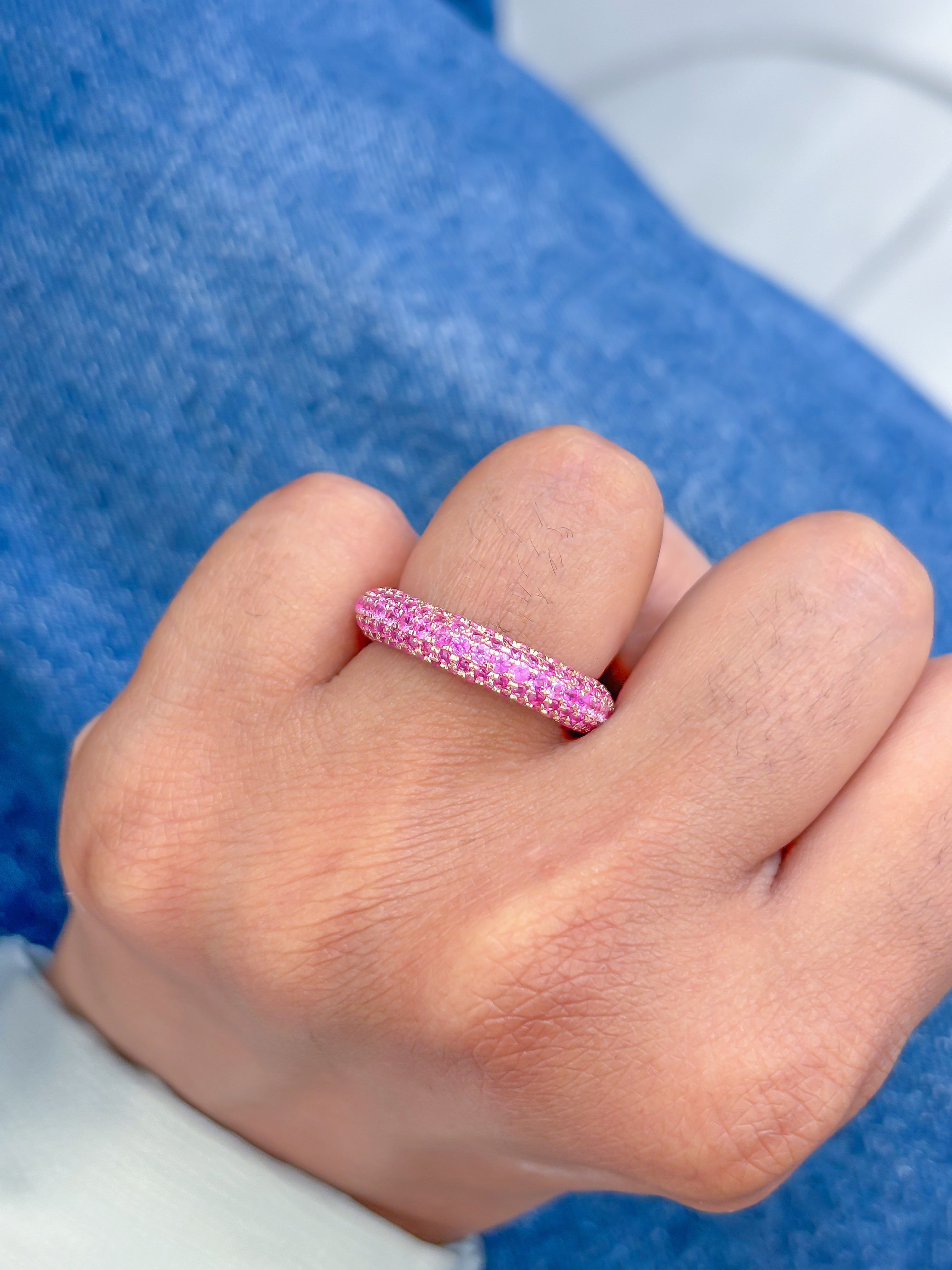 JPRG-3947/9733 Pink Sapphire Ring | 18K