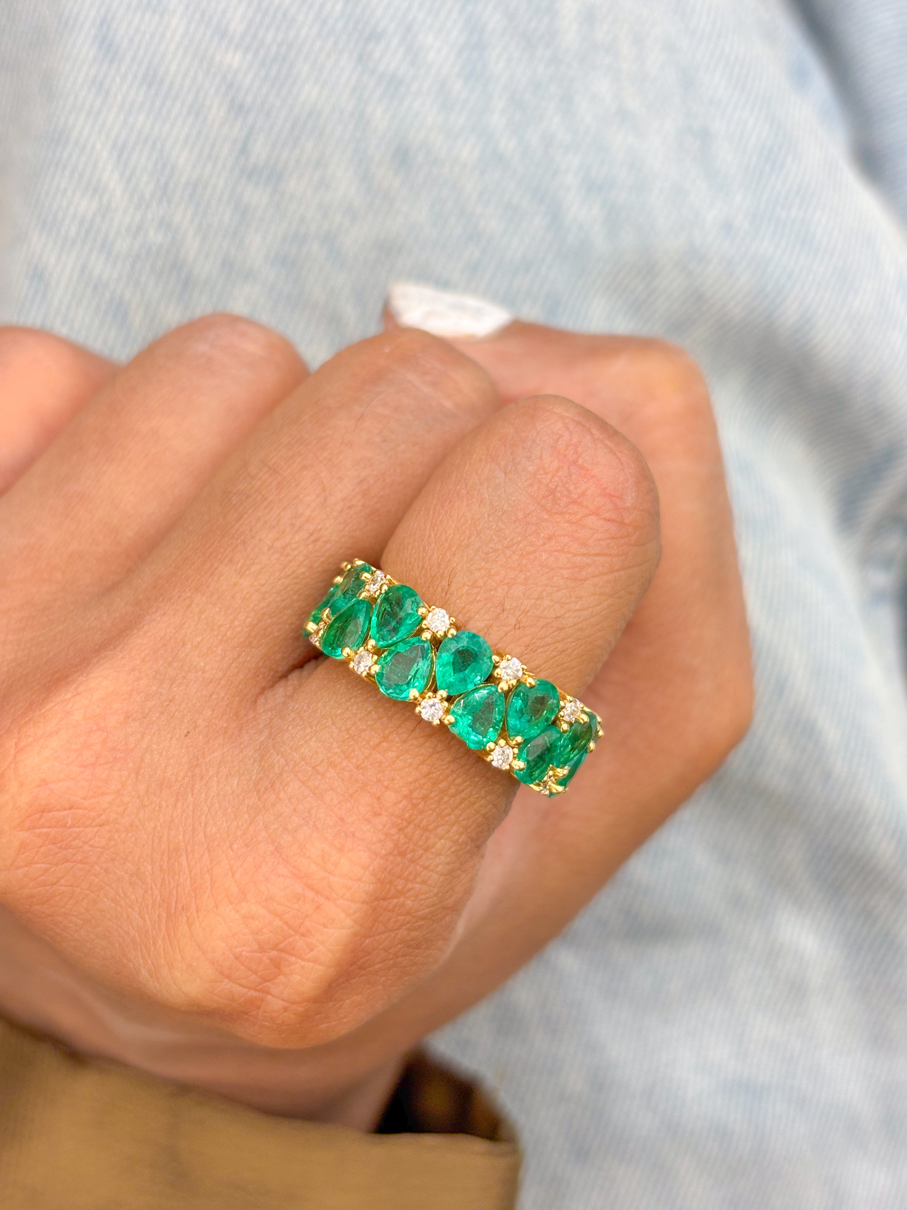 JPRG-396/1654 Emerald Ring | 18K
