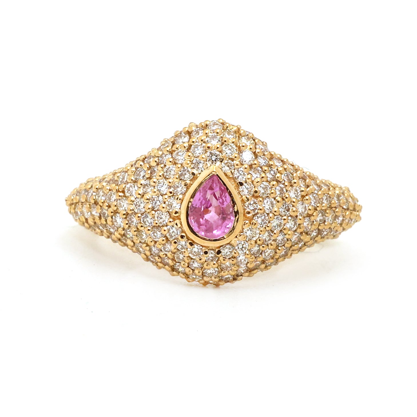 JPRG-3992/9783 Pink Sapphire Diamond Ring | 18K