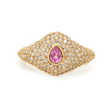 JPRG-3992/9783 Pink Sapphire Diamond Ring | 18K