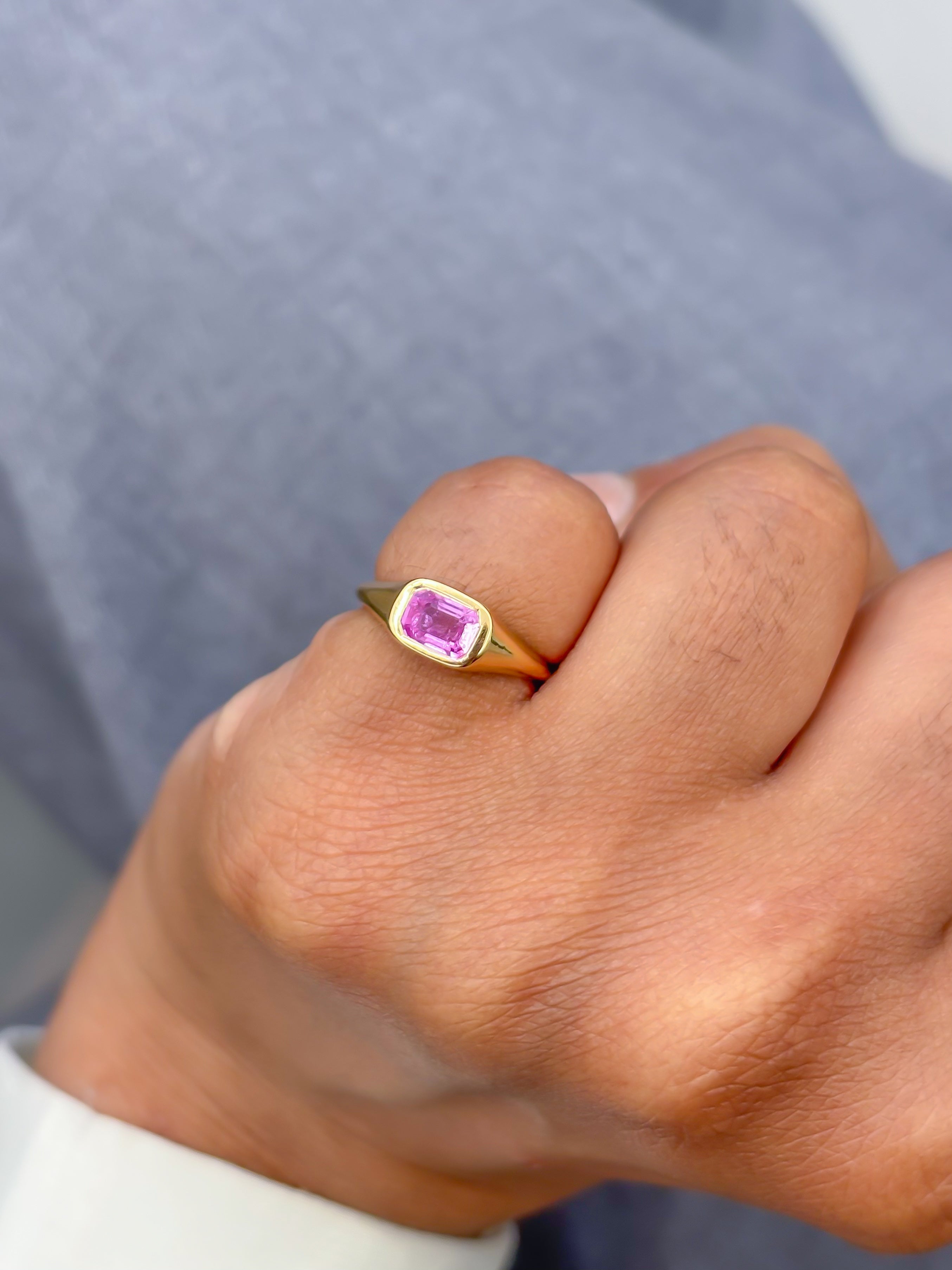 JPRG-3993/9784 Pink Sapphire Ring | 18K