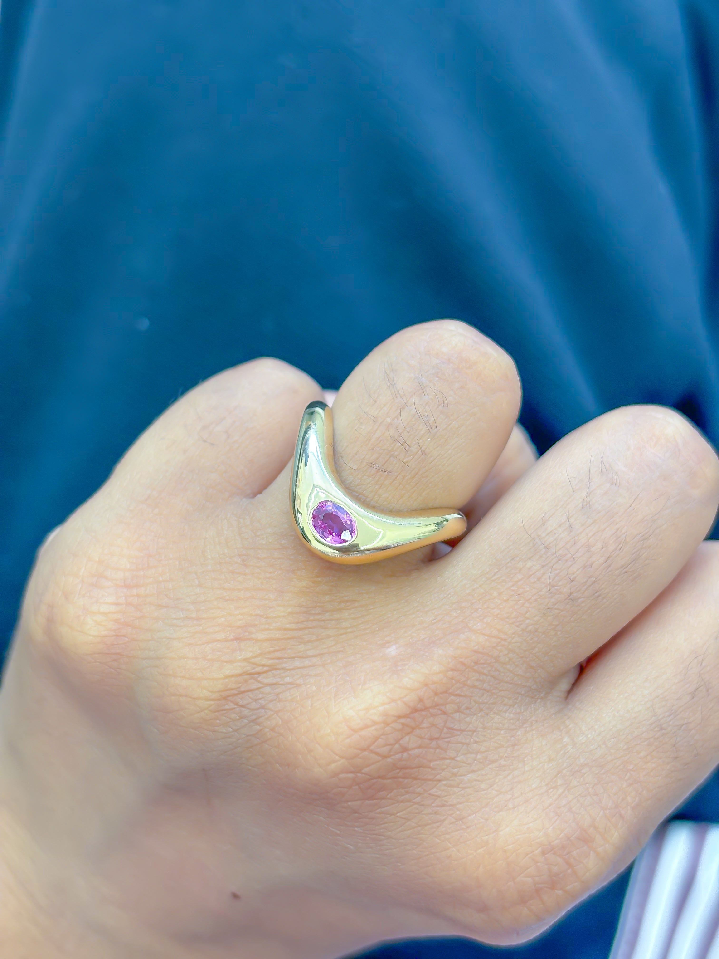 JPRG-4001/9816 Pink Sapphire Ring | 18K