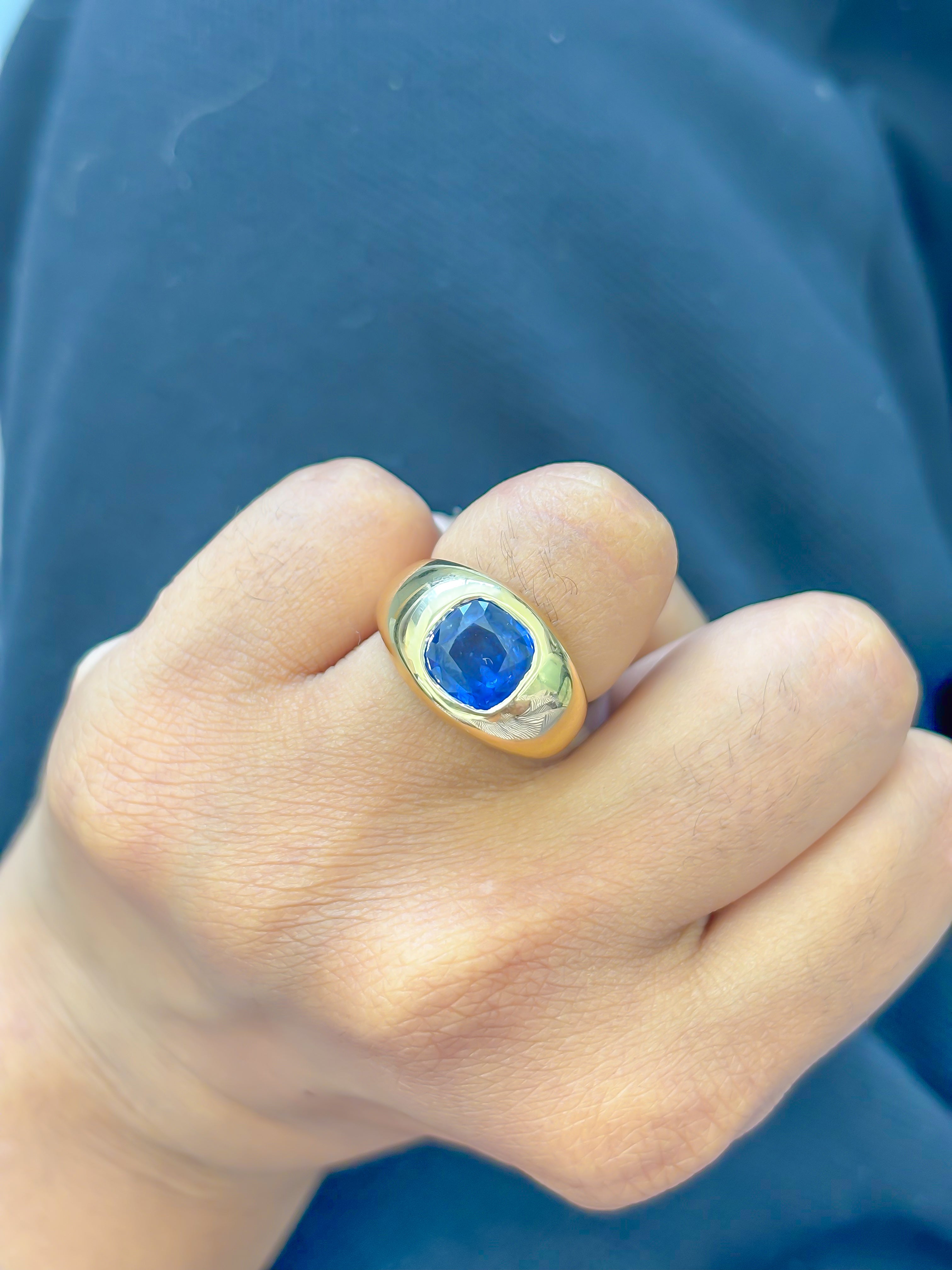 JPRG-4008/9830 Blue Sapphire Ring | 18K