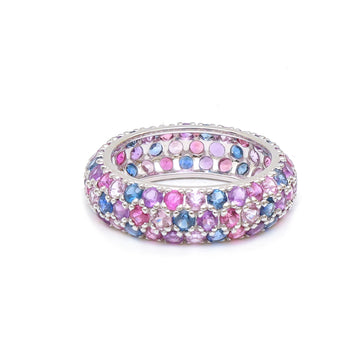 JPRG-4034/9877 Rainbow Sapphire Ring | 14K