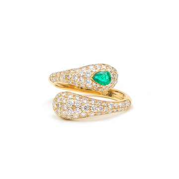 JPRG-4036/9879 Emerald Diamond Ring | 18K