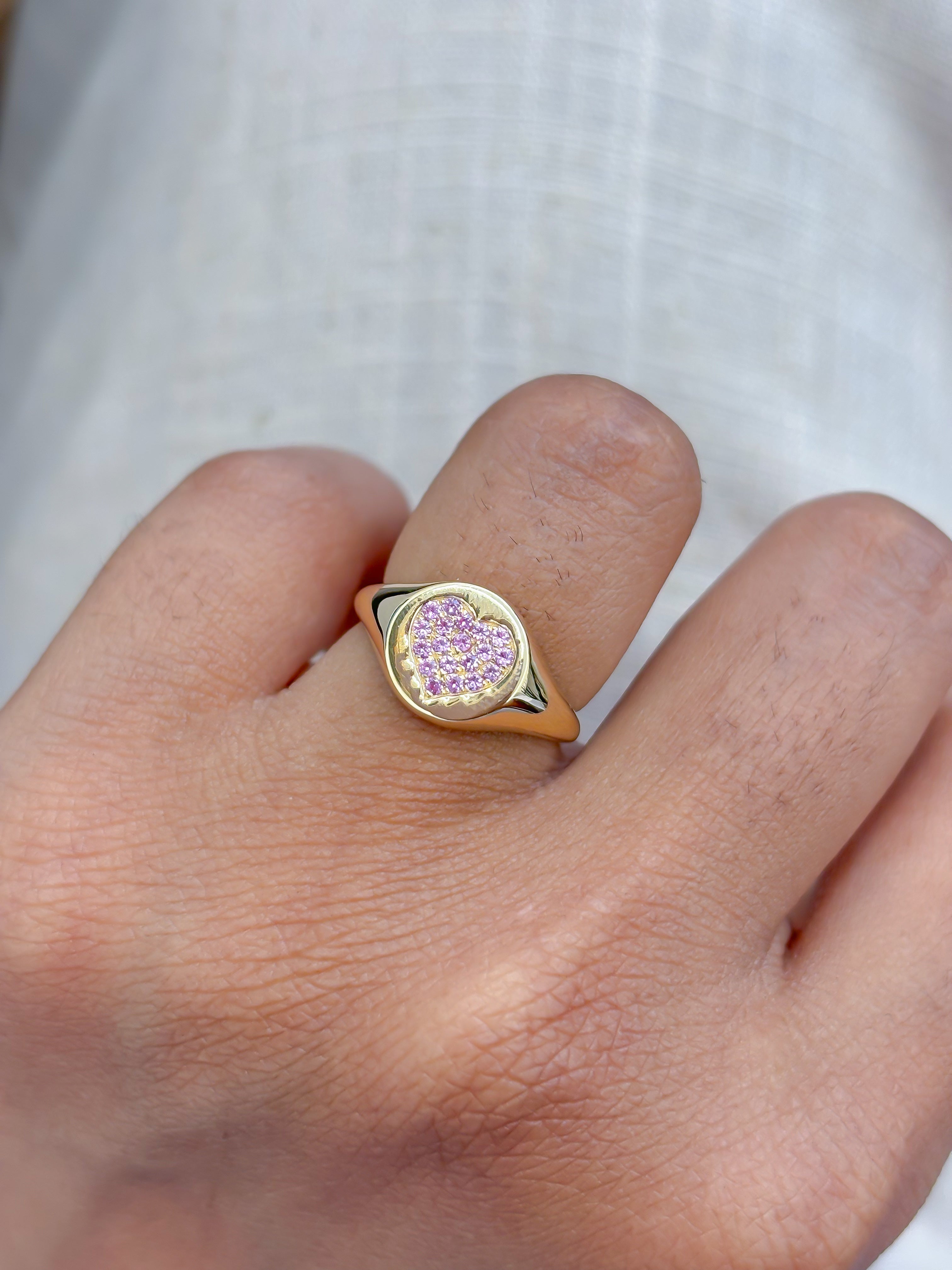 JPRG-4040/9883 Pink Sapphire Ring | 18K