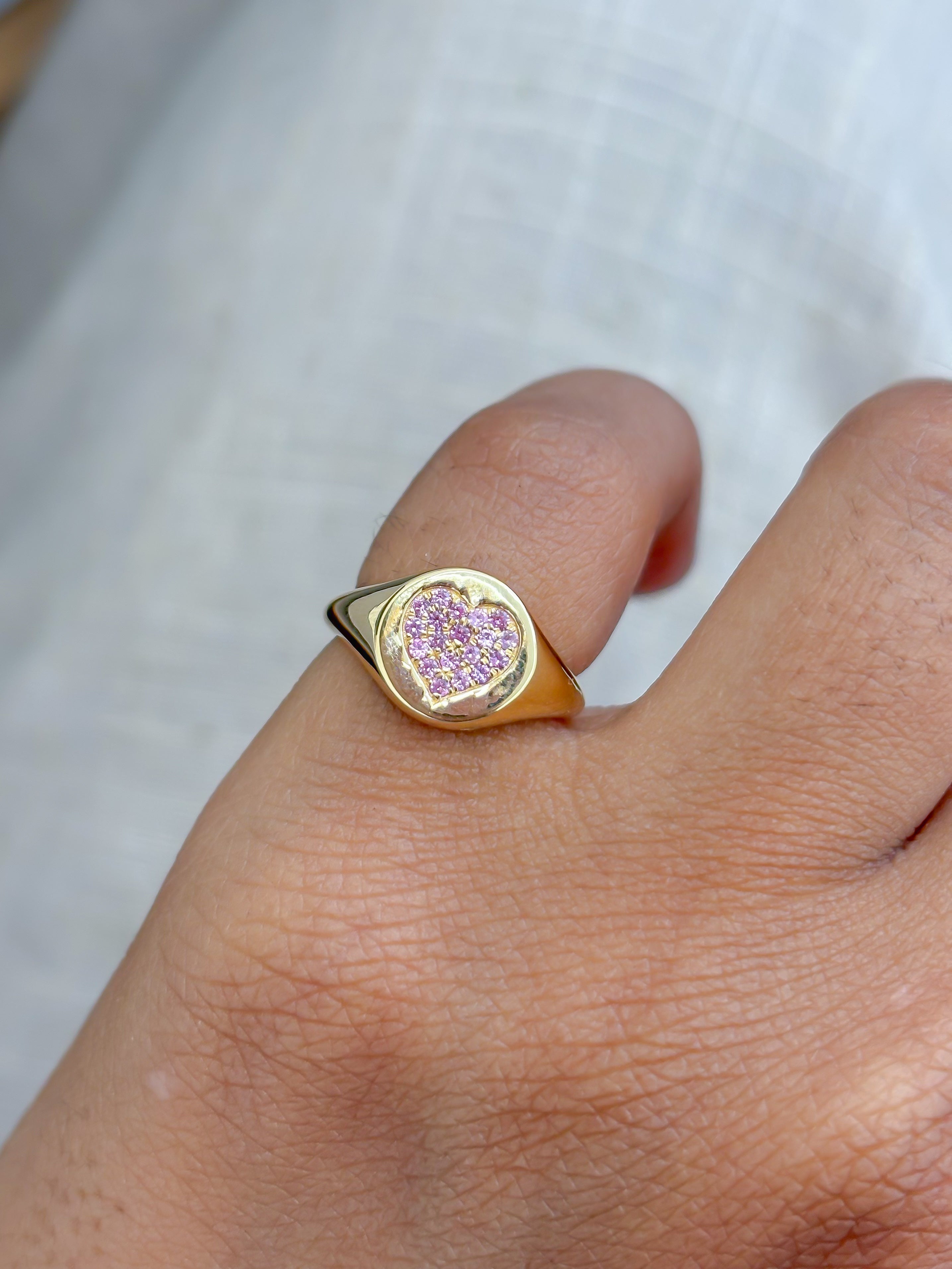JPRG-4041/9884 Pink Sapphire Ring | 18K