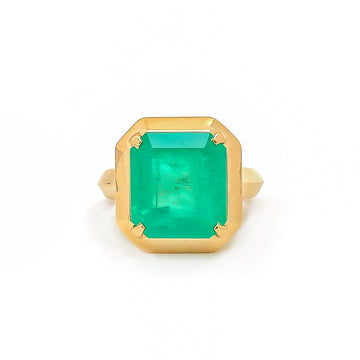 JPRG-4053/9916 Colombian Emerald Ring | 18K