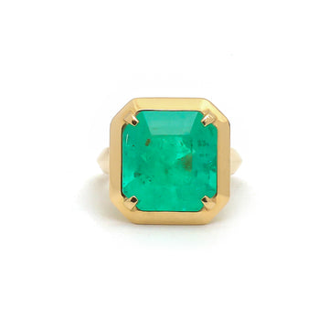 JPRG-4055/9918 Colombian Emerald Ring | 18K