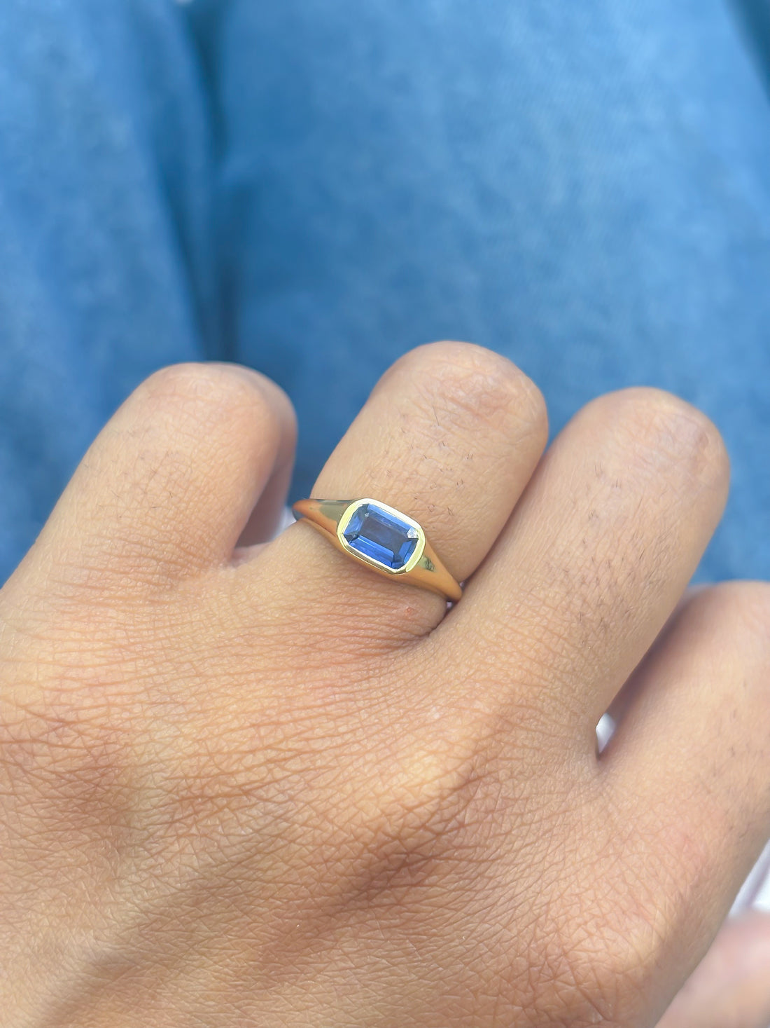JPRG-4063/9945 Blue Sapphire Ring | 18K