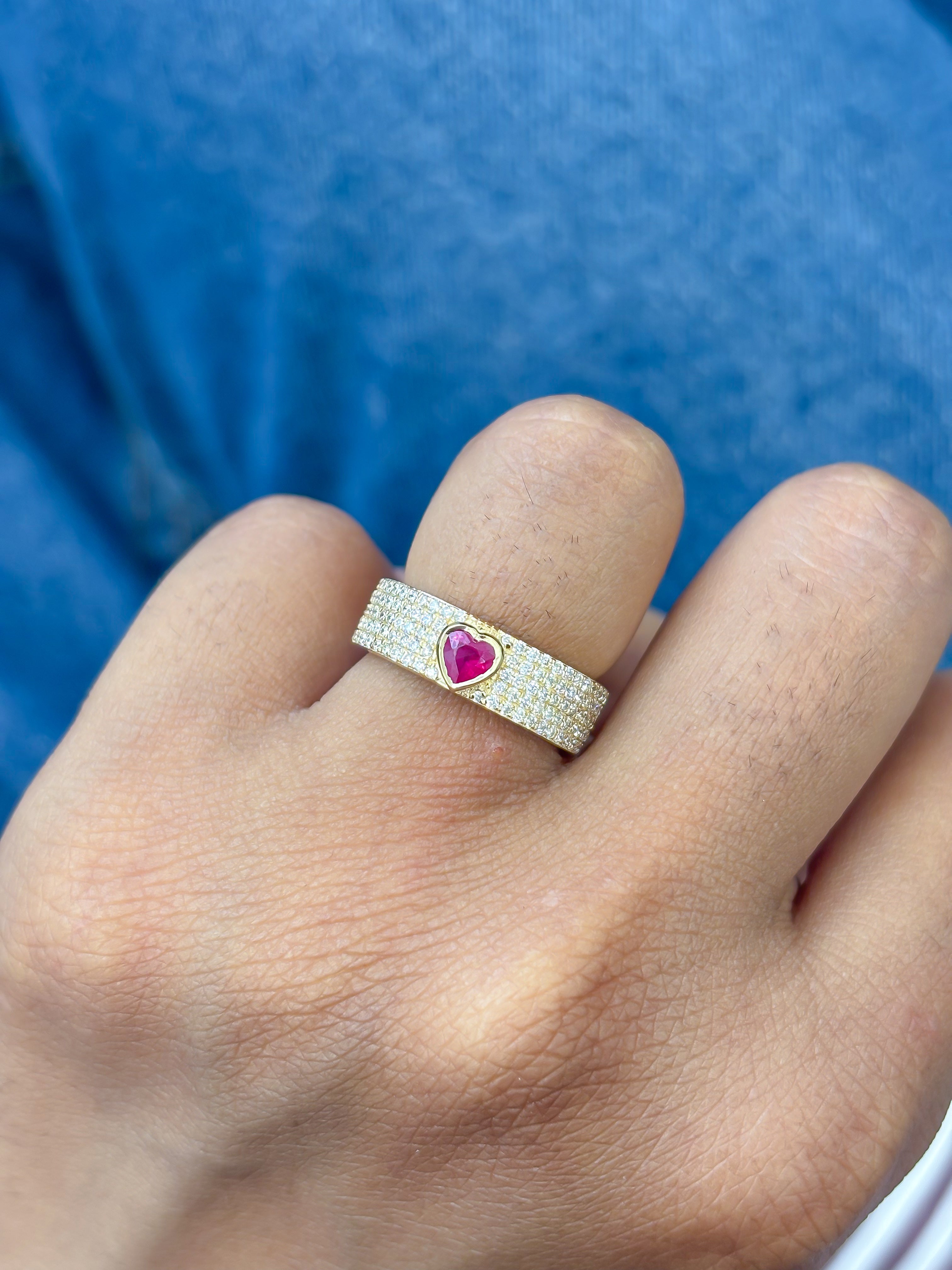 JPRG-4074/9954 Ruby Diamond Ring | 14K