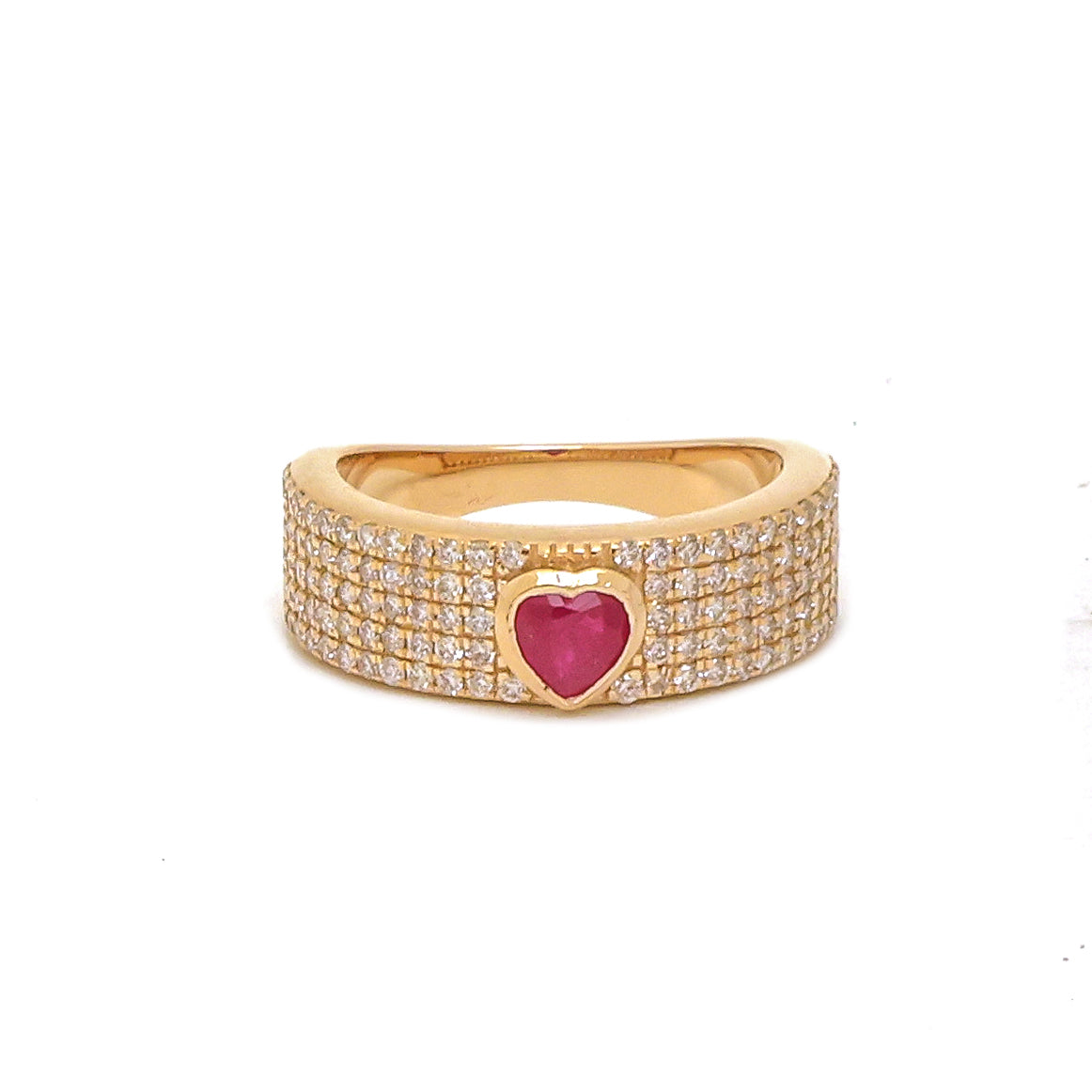 JPRG-4074/9954 Ruby Diamond Ring | 14K