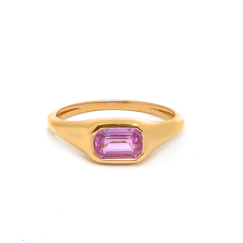 JPRG-4075/9955 Pink Sapphire Ring | 18K