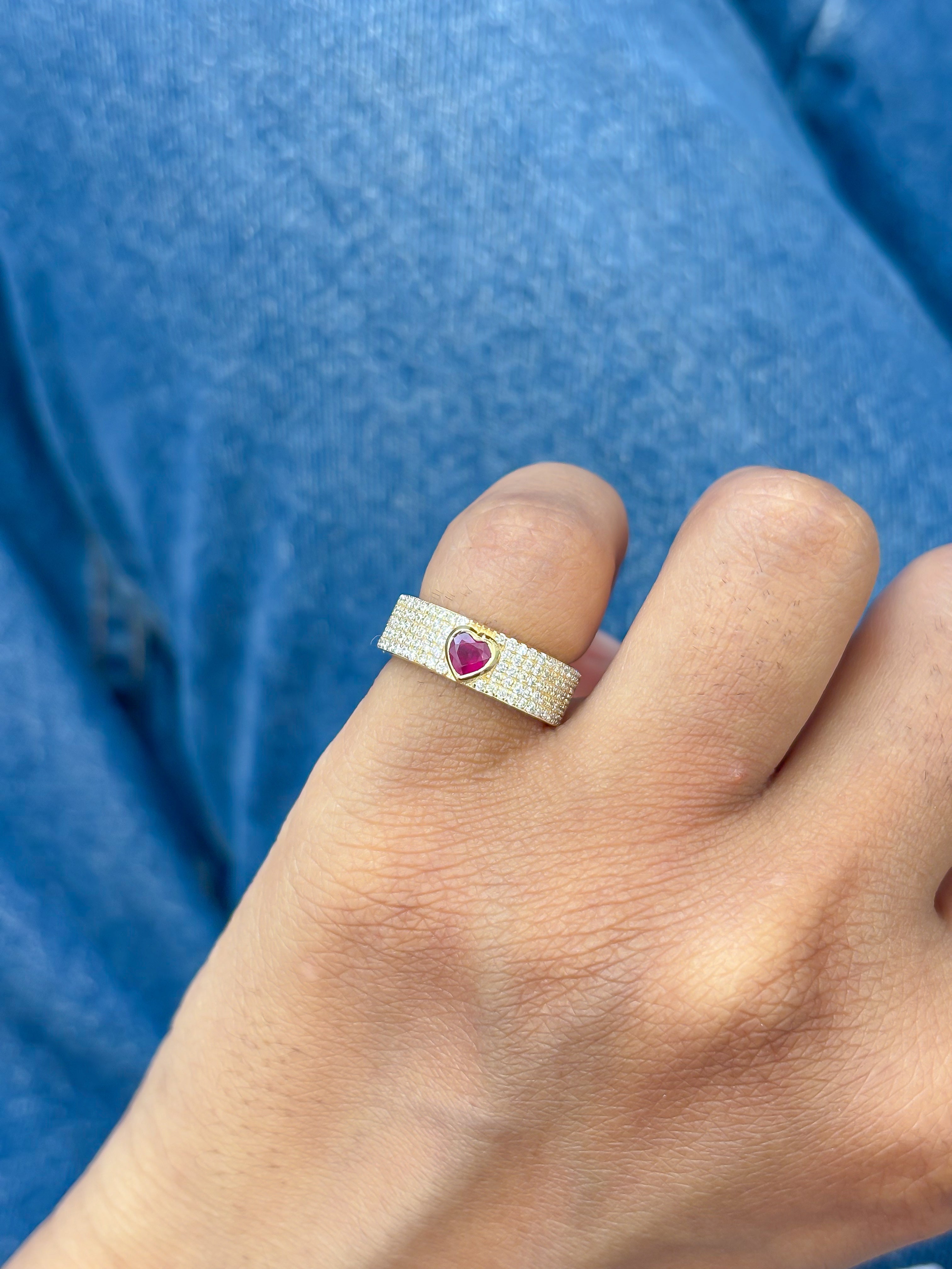 JPRG-4077/9957 Ruby Diamond Ring | 18K