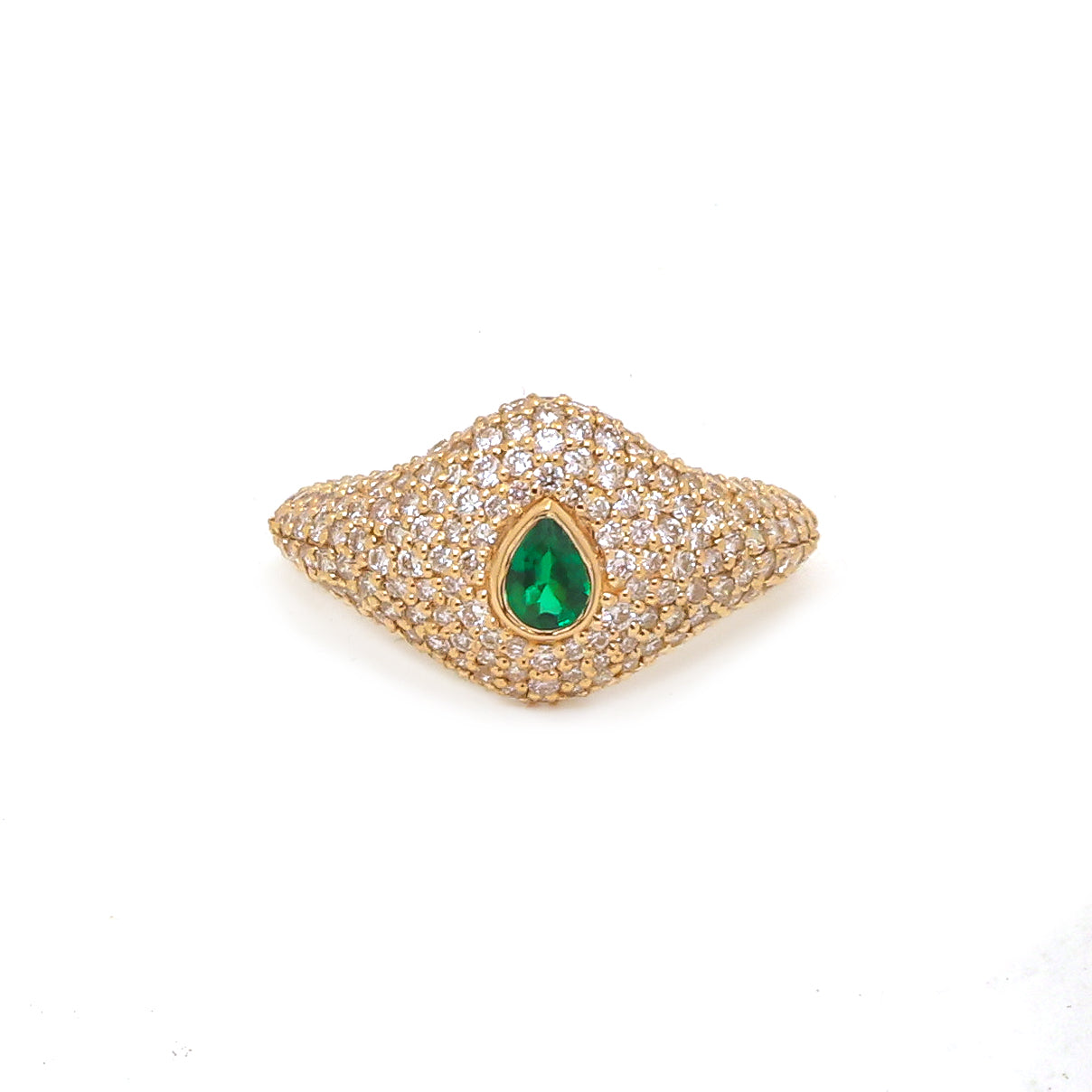 JPRG-4079/9959 Emerald Diamond Ring | 18K