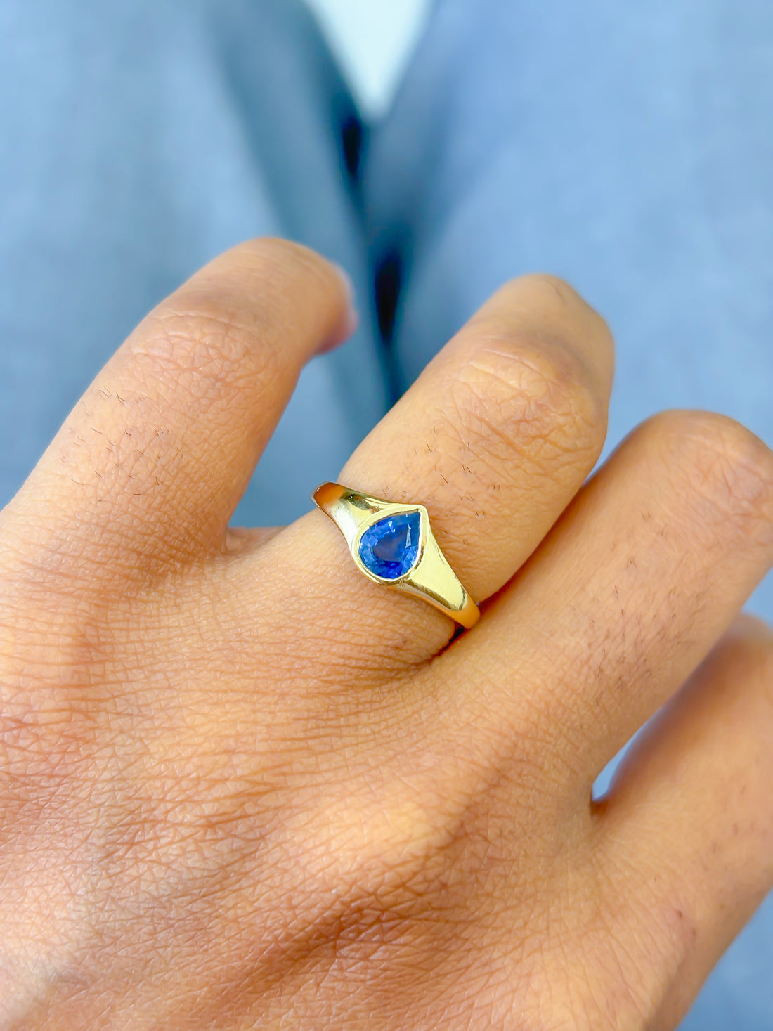 JPRG-4094/10017 Blue Sapphire Ring | 18K