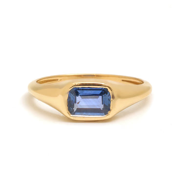 JPRG-4097/10020 Blue Sapphire Ring | 18K
