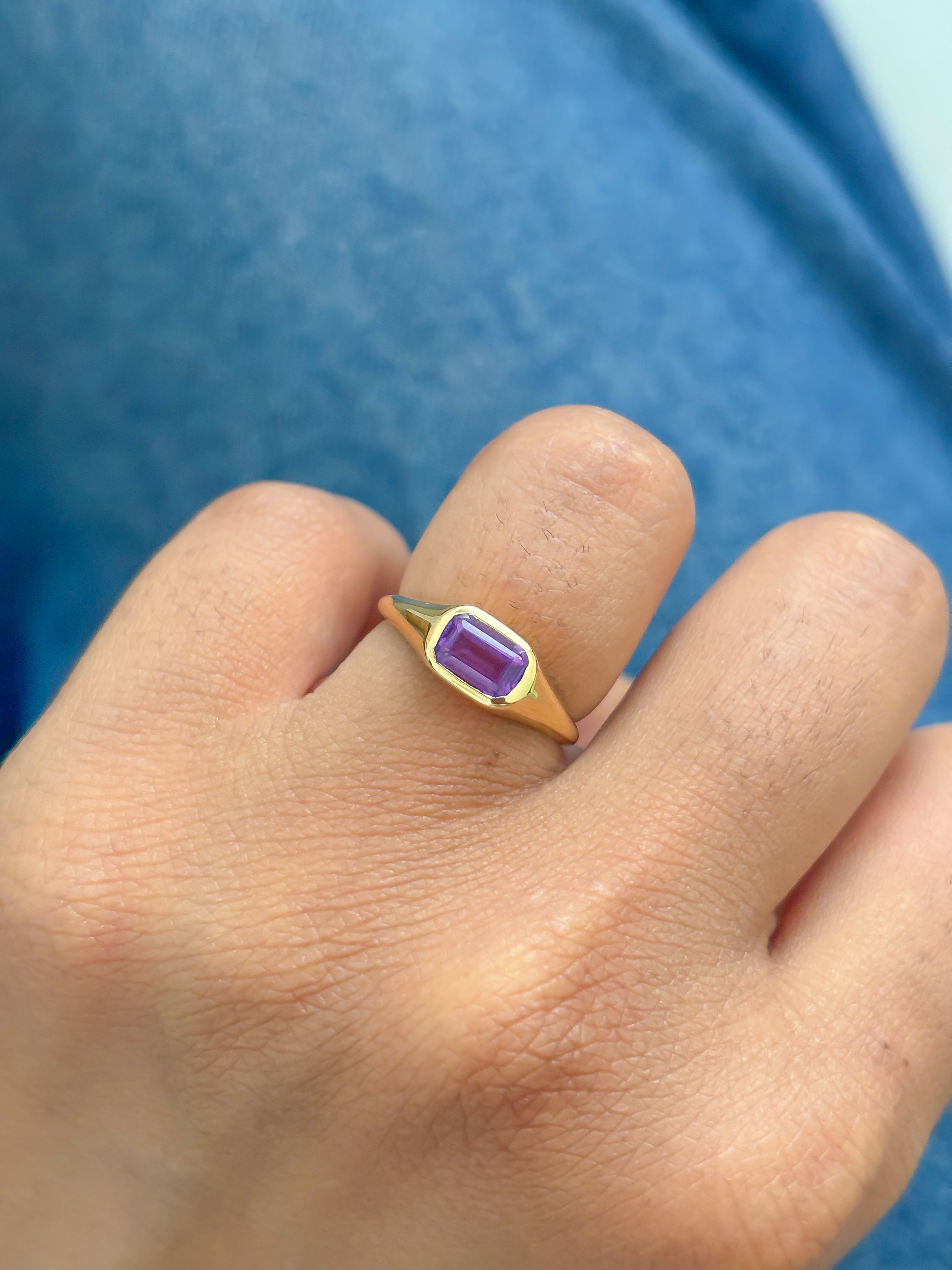 JPRG-4099/10022 Amethyst Ring | 18K