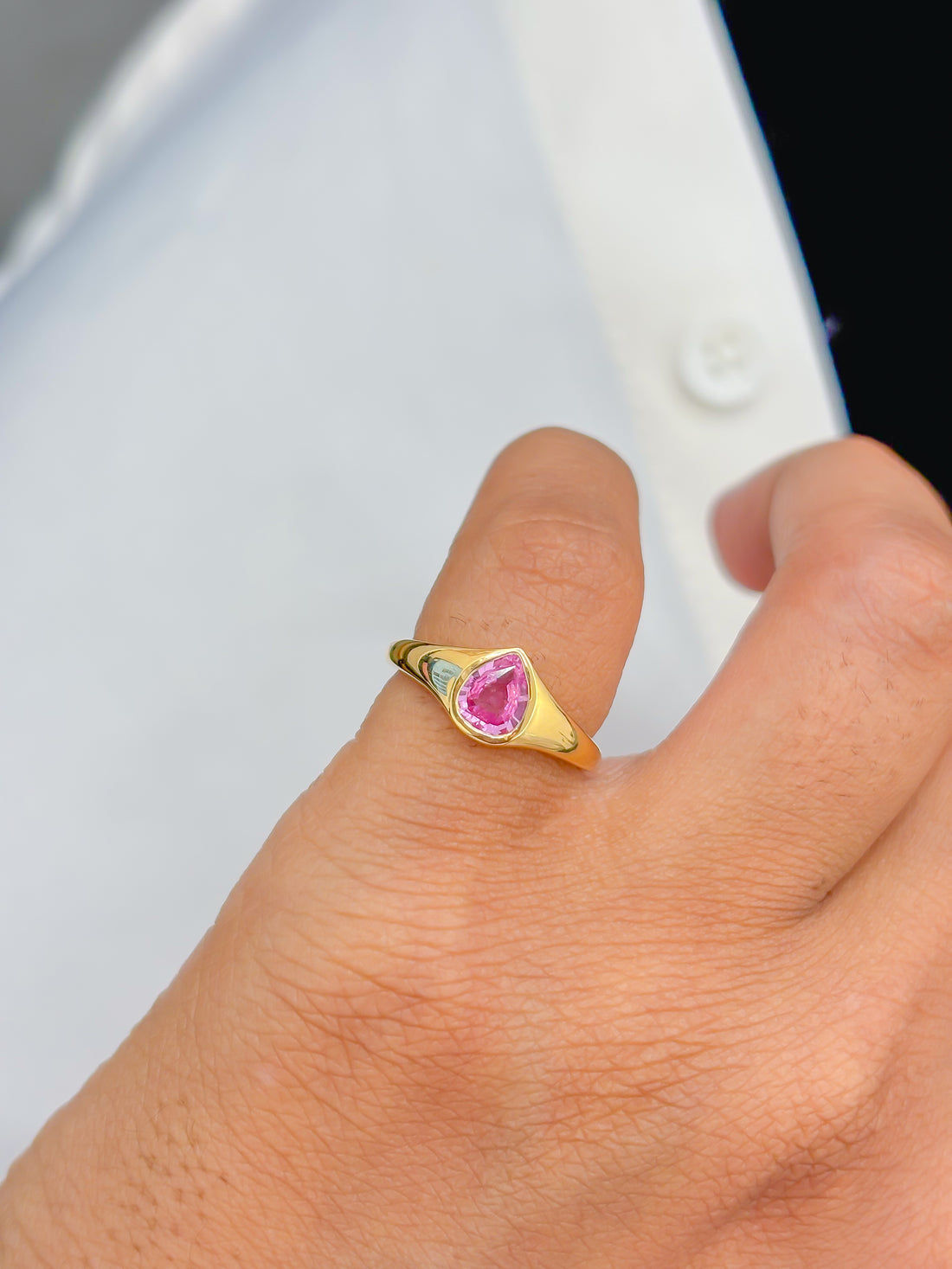JPRG-4118/10080 Pink Sapphire Ring | 18K