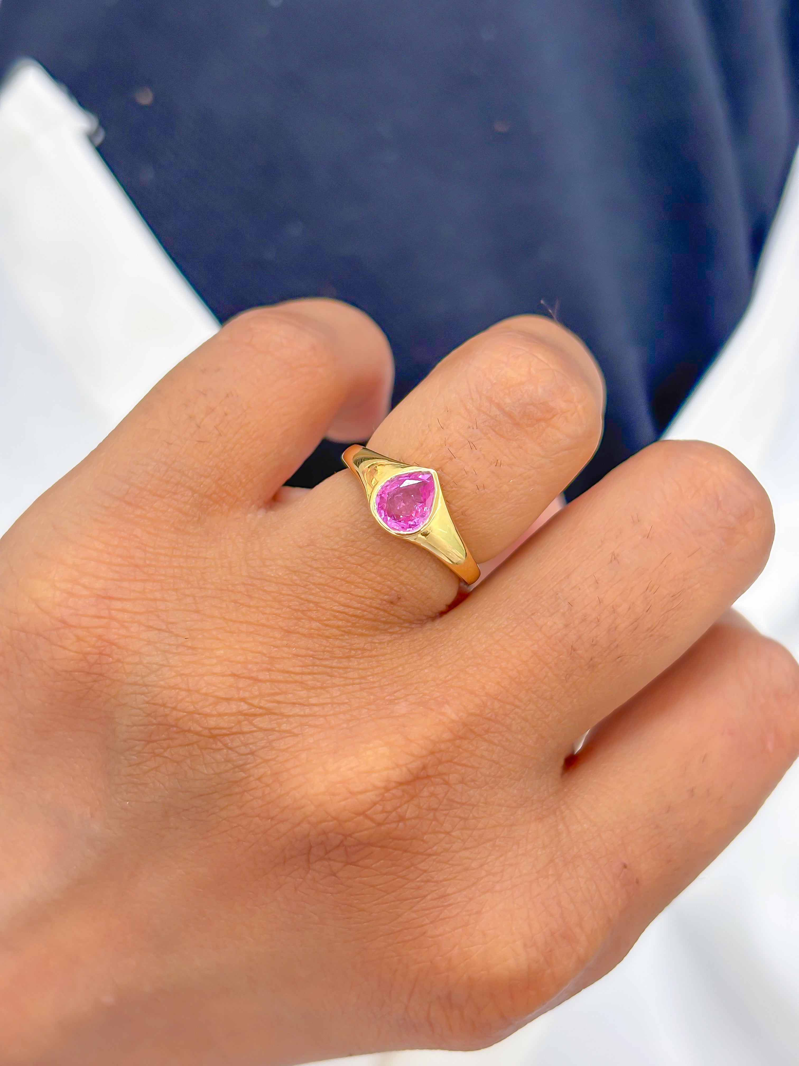 JPRG-4121/10083 Pink Sapphire Ring | 18K