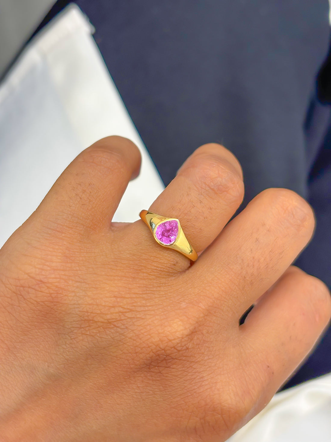 JPRG-4122/10084 Pink Sapphire Ring | 18K